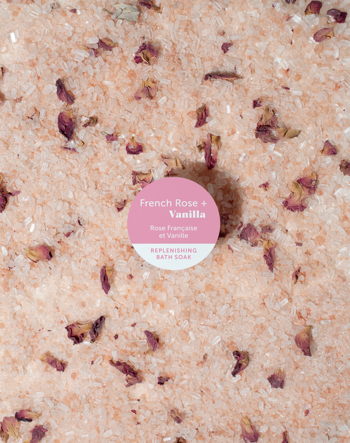 Mini French Rose + Vanilla  Bath Soak 4 oz.
